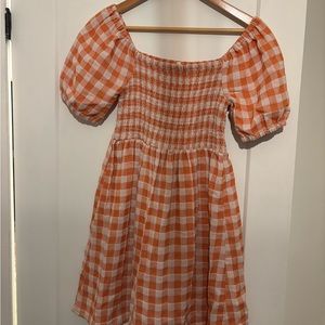 Gingham mini dress